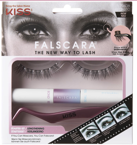 Kiss Falscara Starter Kit delivers salon-free lash extensions in minutes